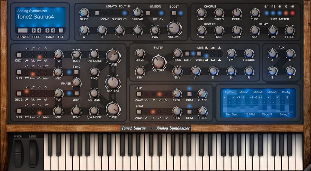 Tone2 – Saurus 4 Torrent v4.0.2 STANDALONE, VSTi, VST3i x64 [Win]